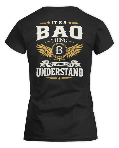BAO KT06-M008 It’s a [NAME] Thing – You Wouldn’t Understand | Personalized Vintage T-Shirt - Women's Standard T-Shirt - Black