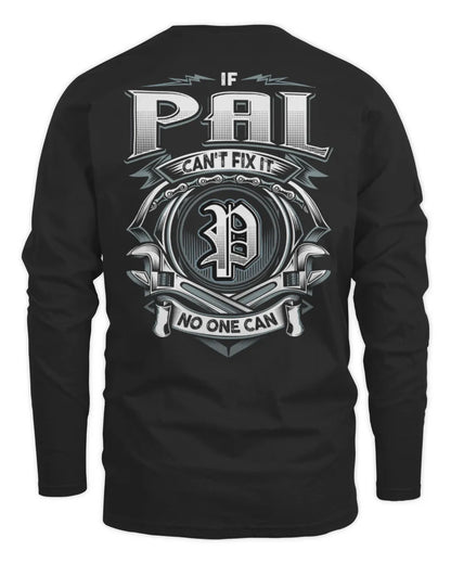 PAL AP81-K4-626 - Personalized Ahmed Quote Apparel “If Ahmed Can't Fix It, No One Can” - Men's Long Sleeved T-Shirt - Black