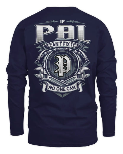 PAL AP81-K4-626 - Personalized Ahmed Quote Apparel “If Ahmed Can't Fix It, No One Can” - Men's Long Sleeved T-Shirt - Navy