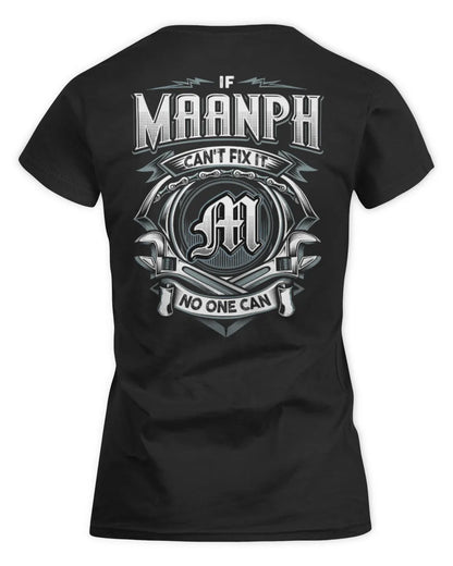 MAANPH AP81-K4-626 - Personalized Ahmed Quote Apparel “If Ahmed Can't Fix It, No One Can” - Women's Standard T-Shirt - Black