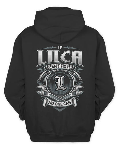 LUCA AP81-K4-626 - Personalized Ahmed Quote Apparel “If Ahmed Can't Fix It, No One Can” - Unisex Hoodie - Black