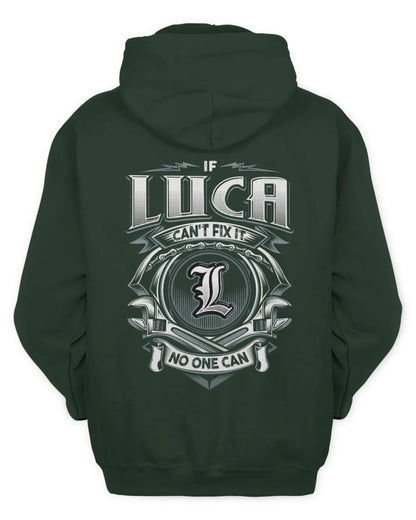 LUCA AP81-K4-626 - Personalized Ahmed Quote Apparel “If Ahmed Can't Fix It, No One Can” - Unisex Hoodie - Forest Green