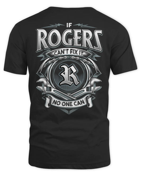 ROGERS AP81-K4-626 - Personalized Ahmed Quote Apparel “If Ahmed Can't Fix It, No One Can” - Unisex Standard T-Shirt - Black