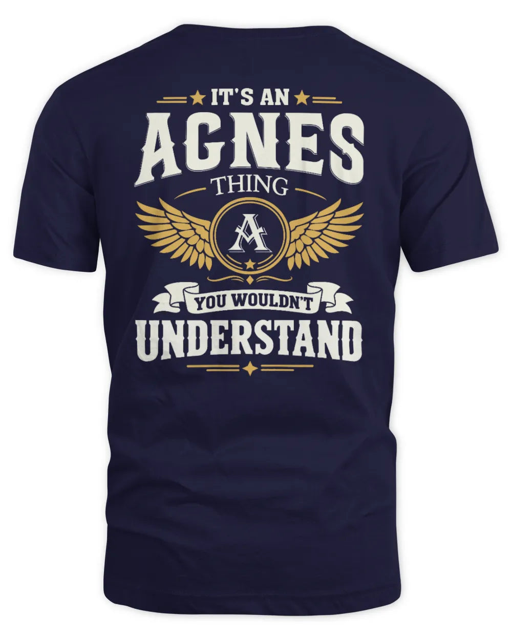 AGNES KT06-M008 It’s a [NAME] Thing – You Wouldn’t Understand | Personalized Vintage T-Shirt - Unisex Standard T-Shirt - Navy