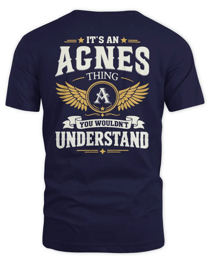AGNES KT06-M008 It’s a [NAME] Thing – You Wouldn’t Understand | Personalized Vintage T-Shirt - Unisex Standard T-Shirt - Navy