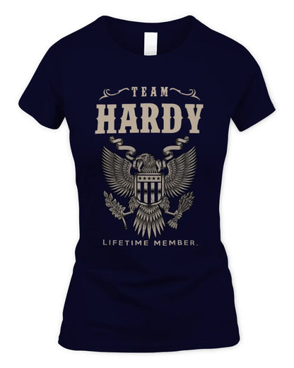 HARDY TP06-K82 – Personalized Classic Style Apparel “Team NAME Lifetime Member” - Women's Standard T-Shirt - Navy