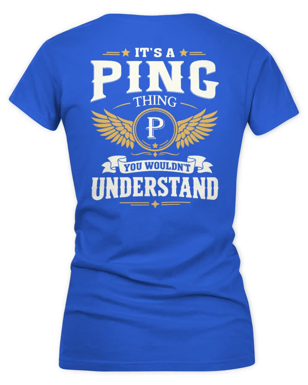PING KT06-M008 It’s a [NAME] Thing – You Wouldn’t Understand | Personalized Vintage T-Shirt - Women's V-Neck T-Shirt - Royal