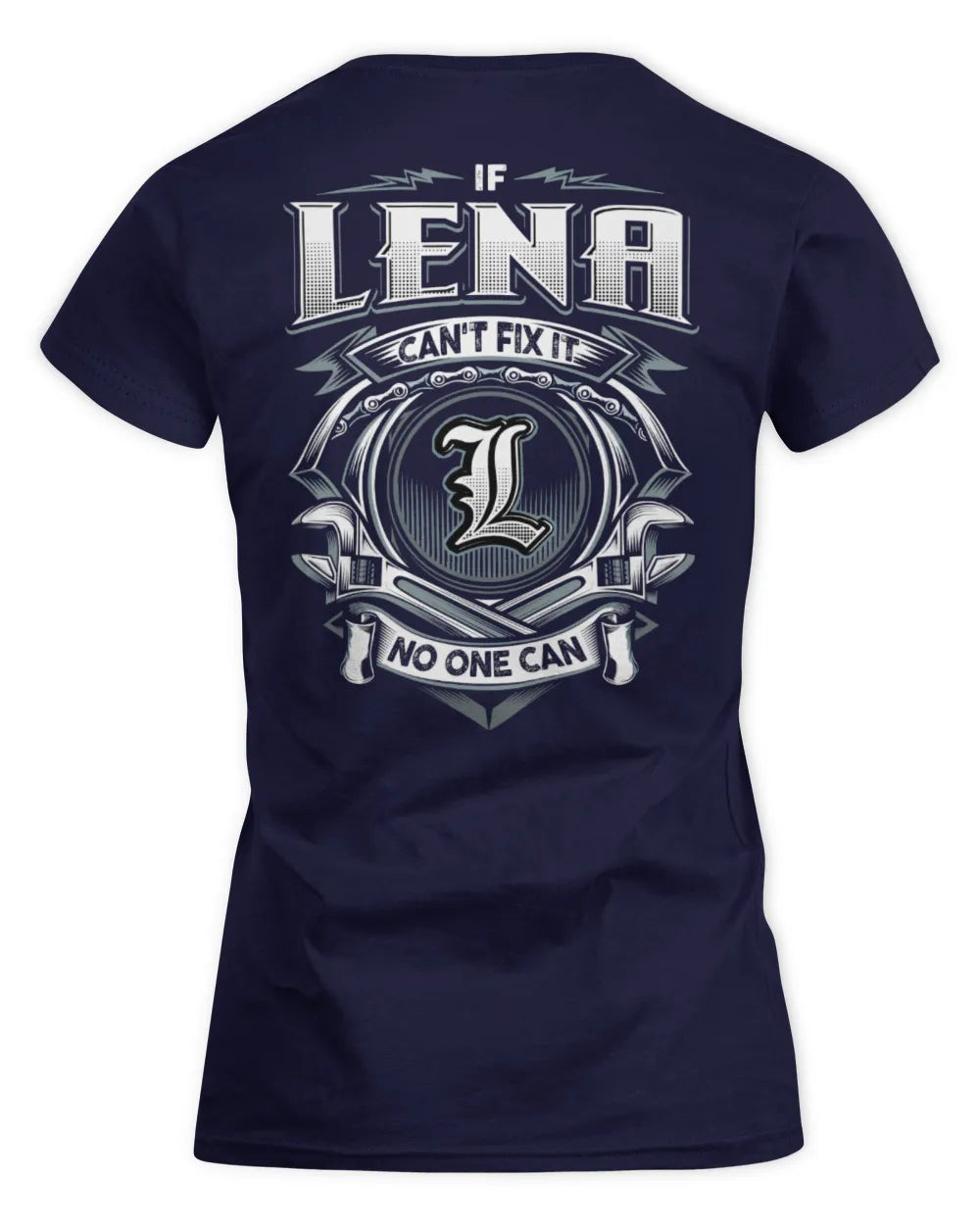 LENA AP81-K4-626 - Personalized Ahmed Quote Apparel “If Ahmed Can't Fix It, No One Can” - Women's Standard T-Shirt - Navy