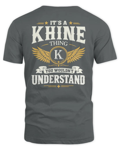 KHINE KT06-M008 It’s a [NAME] Thing – You Wouldn’t Understand | Personalized Vintage T-Shirt - Unisex Standard T-Shirt - Charcoal