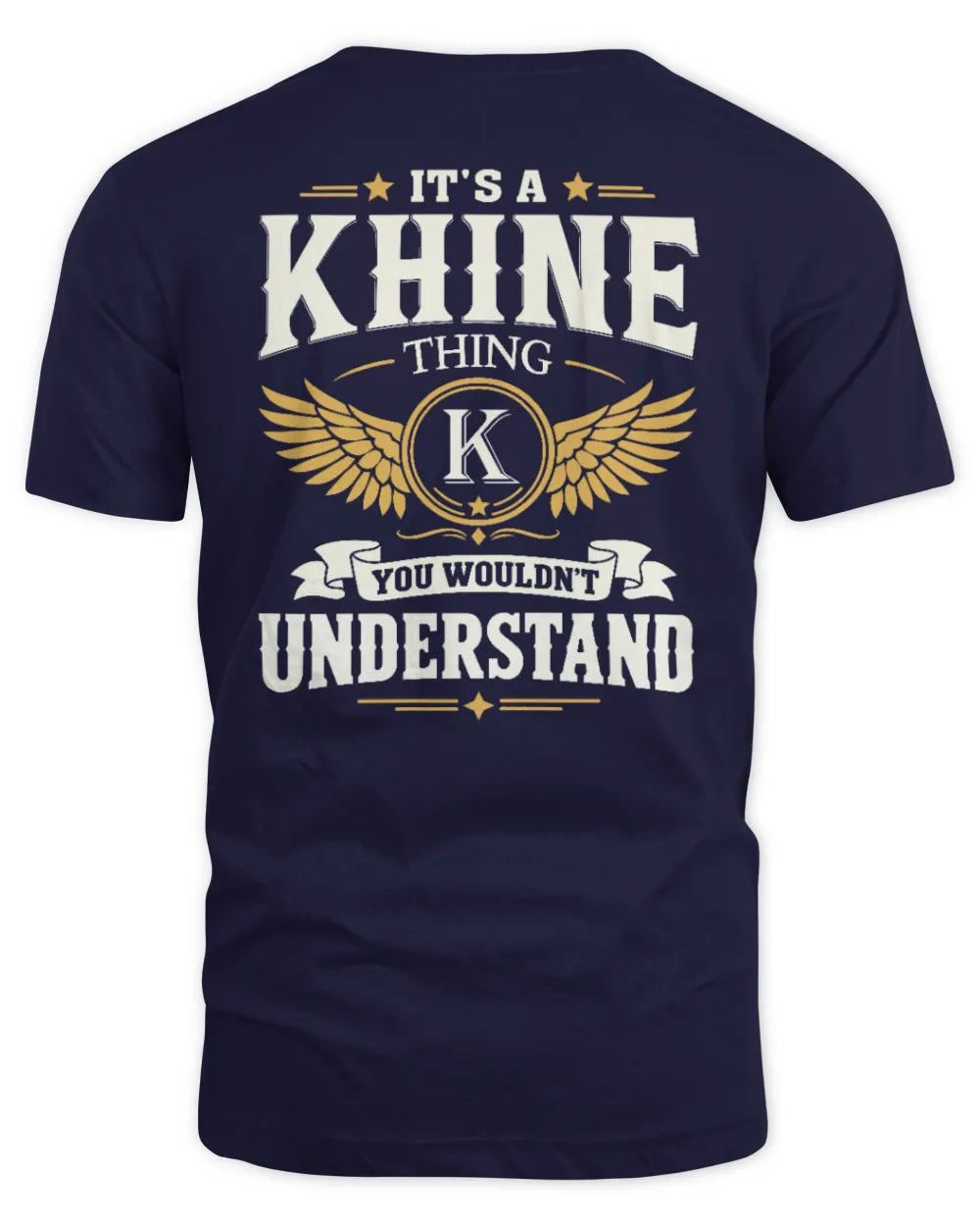 KHINE KT06-M008 It’s a [NAME] Thing – You Wouldn’t Understand | Personalized Vintage T-Shirt - Unisex Standard T-Shirt - Navy