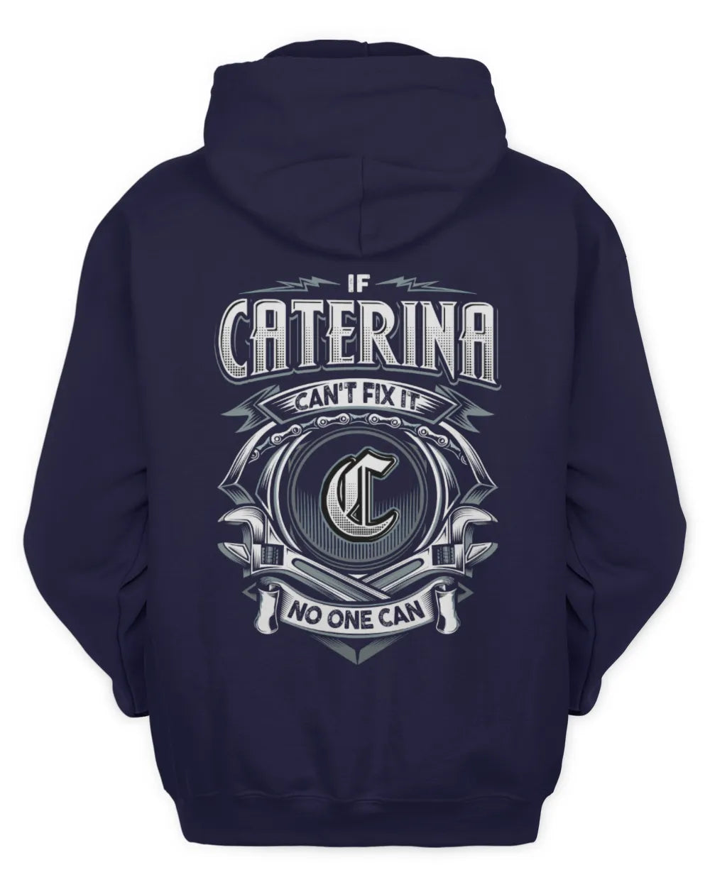 CATERINA AP81-K4-626 - Personalized Ahmed Quote Apparel “If Ahmed Can't Fix It, No One Can” - Unisex Hoodie - Navy