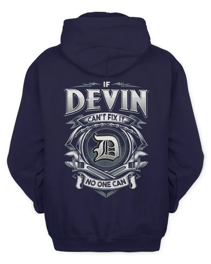 DEVIN AP81-K4-626 - Personalized Ahmed Quote Apparel “If Ahmed Can't Fix It, No One Can” - Unisex Hoodie - Navy