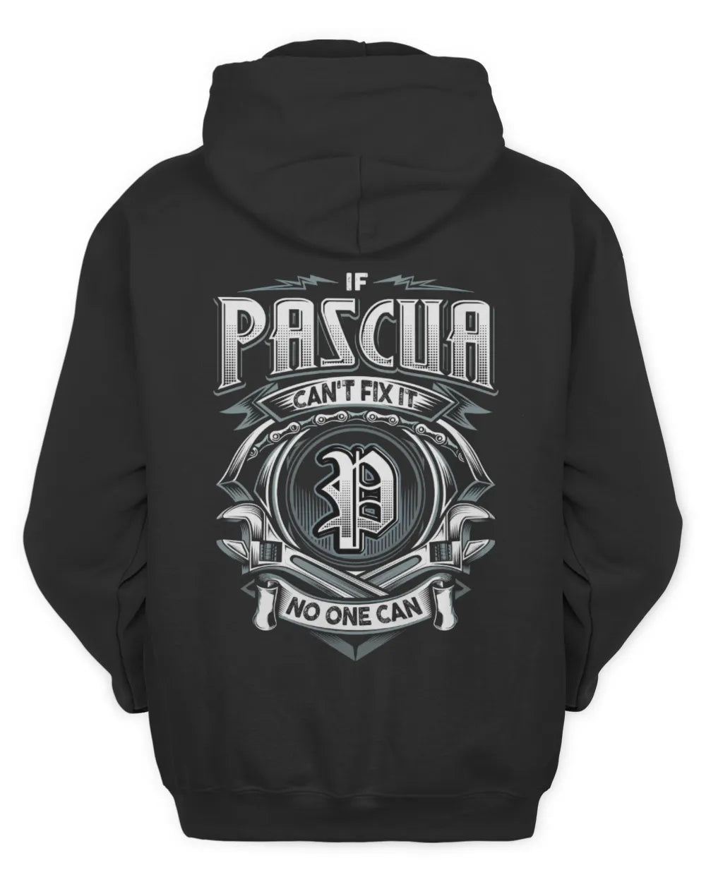 PASCUA AP81-K4-626 - Personalized Ahmed Quote Apparel “If Ahmed Can't Fix It, No One Can” - Unisex Hoodie - Black