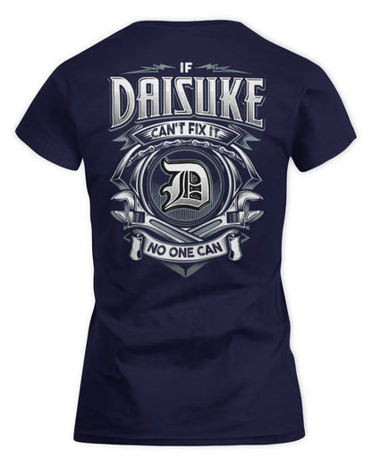 DAISUKE AP81-K4-626 - Personalized Ahmed Quote Apparel “If Ahmed Can't Fix It, No One Can” - Women's Standard T-Shirt - Navy