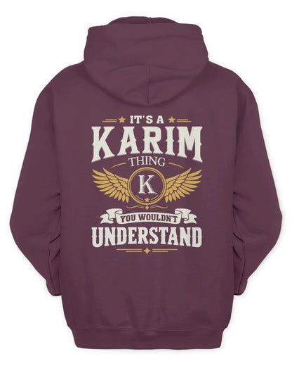 KARIM KT06-M008 It’s a [NAME] Thing – You Wouldn’t Understand | Personalized Vintage T-Shirt - Unisex Hoodie - Maroon