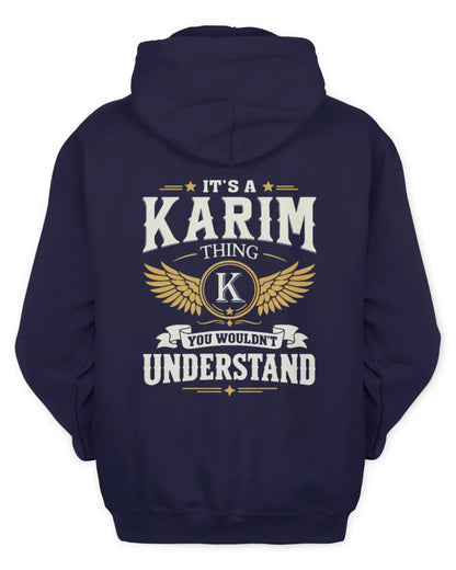 KARIM KT06-M008 It’s a [NAME] Thing – You Wouldn’t Understand | Personalized Vintage T-Shirt - Unisex Hoodie - Navy