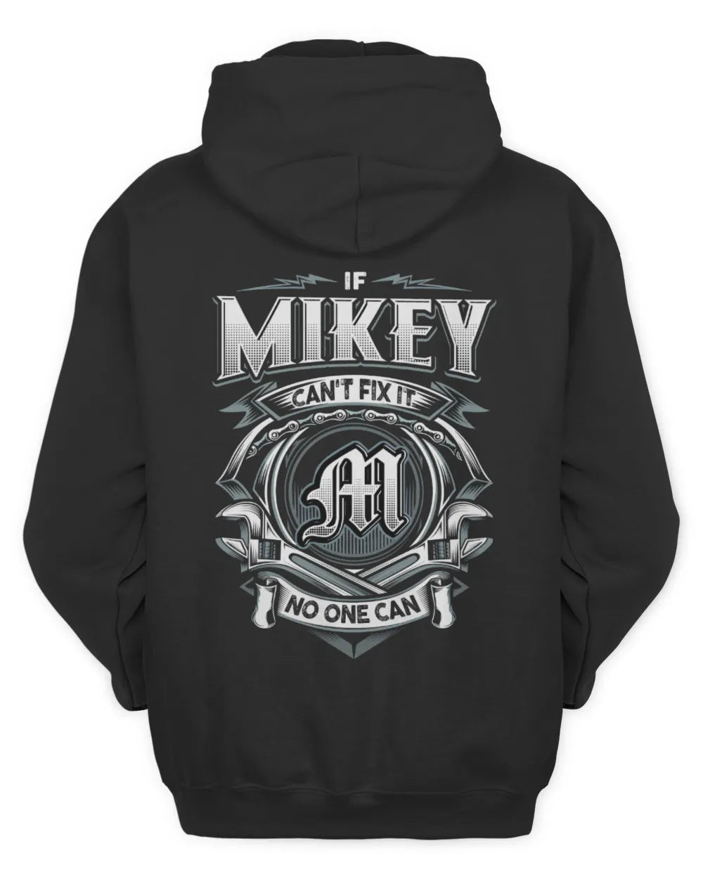 MIKEY AP81-K4-626 - Personalized Ahmed Quote Apparel “If Ahmed Can't Fix It, No One Can” - Unisex Hoodie - Black