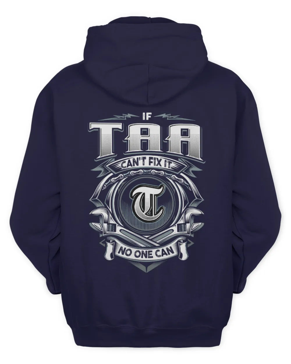 TAA AP81-K4-626 - Personalized Ahmed Quote Apparel “If Ahmed Can't Fix It, No One Can” - Unisex Hoodie - Navy