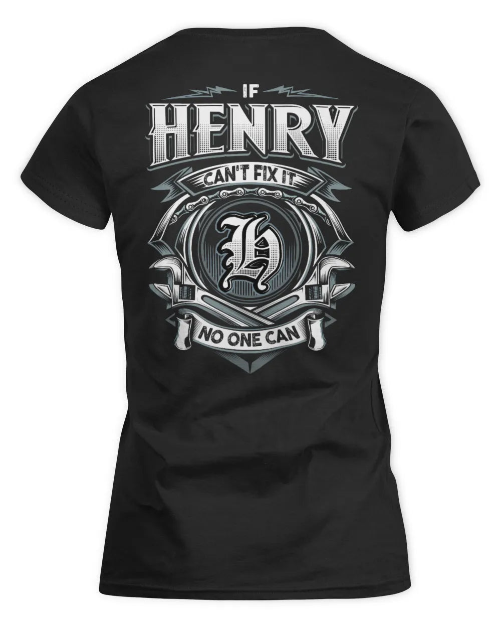 HENRY AP81-K4-626 - Personalized Ahmed Quote Apparel “If Ahmed Can't Fix It, No One Can” - Women's Standard T-Shirt - Black