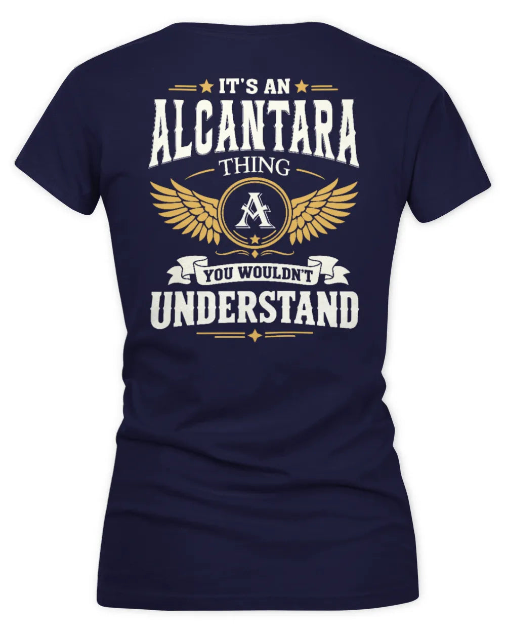 ALCANTARA KT06-M008 It’s a [NAME] Thing – You Wouldn’t Understand | Personalized Vintage T-Shirt - Women's V-Neck T-Shirt - Navy