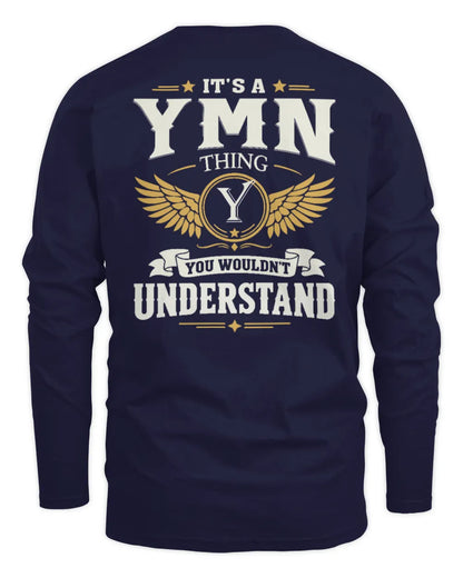 YMN KT06-M008 It’s a [NAME] Thing – You Wouldn’t Understand | Personalized Vintage T-Shirt - Men's Long Sleeved T-Shirt - Navy