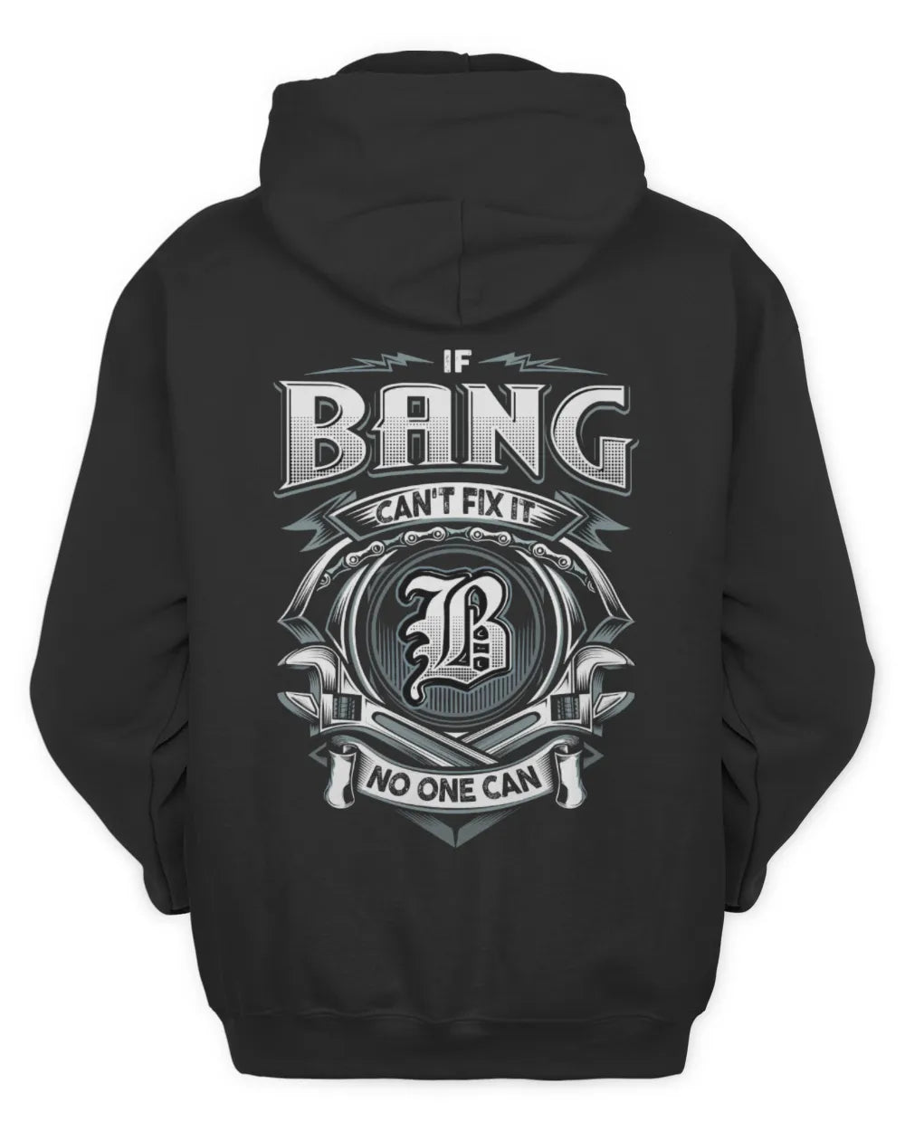 BANG AP81-K4-626 - Personalized Ahmed Quote Apparel “If Ahmed Can't Fix It, No One Can” - Unisex Hoodie - Black