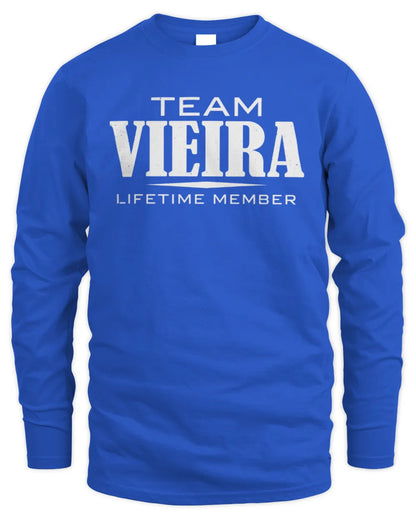 VIEIRA BL62-K4-128 - Personalized “Team NAME Lifetime Member” - Men's Long Sleeved T-Shirt - Royal