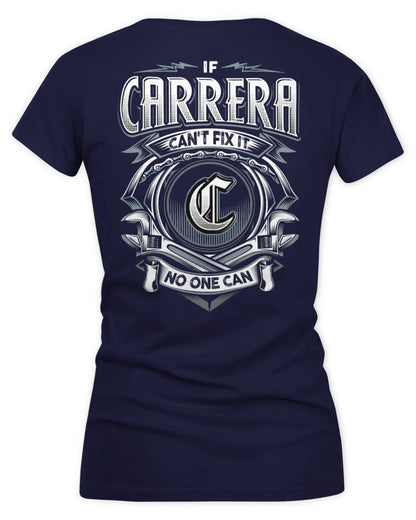CARRERA AP81-K4-626 - Personalized Ahmed Quote Apparel “If Ahmed Can't Fix It, No One Can” - Women's V-Neck T-Shirt - Navy