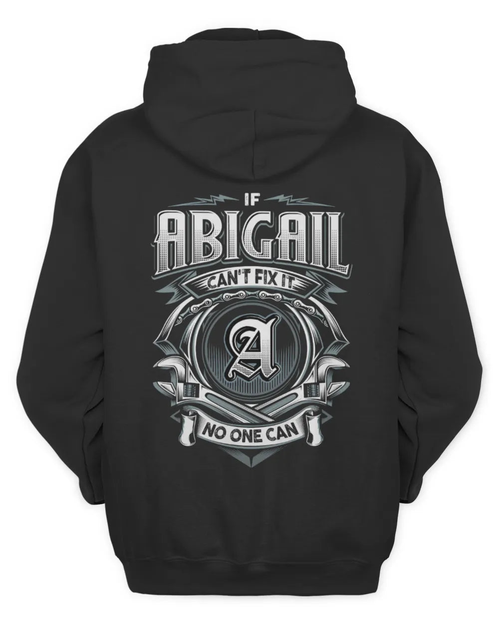 ABIGAIL AP81-K4-626 - Personalized Ahmed Quote Apparel “If Ahmed Can't Fix It, No One Can” - Unisex Hoodie - Black