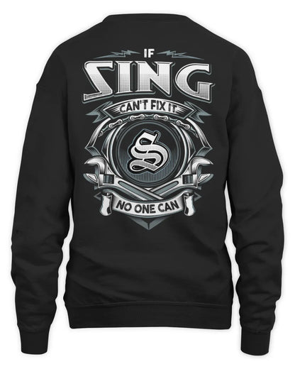SING AP81-K4-626 - Personalized Ahmed Quote Apparel “If Ahmed Can't Fix It, No One Can” - Unisex Sweatshirt - Black