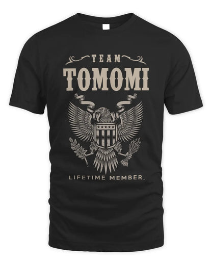 TOMOMI TP06-K82 – Personalized Classic Style Apparel “Team NAME Lifetime Member” - Unisex Standard T-Shirt - Black