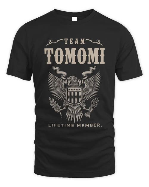 TOMOMI TP06-K82 – Personalized Classic Style Apparel “Team NAME Lifetime Member” - Unisex Standard T-Shirt - Black