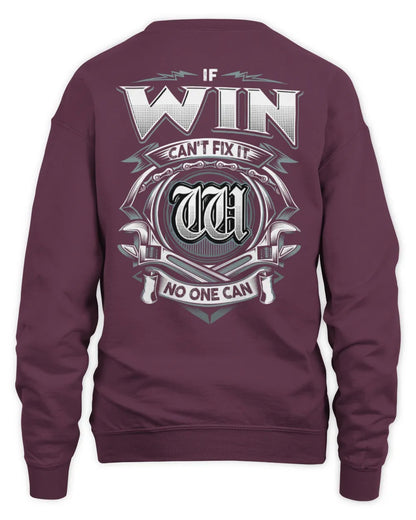 WIN AP81-K4-626 - Personalized Ahmed Quote Apparel “If Ahmed Can't Fix It, No One Can” - Unisex Sweatshirt - Maroon