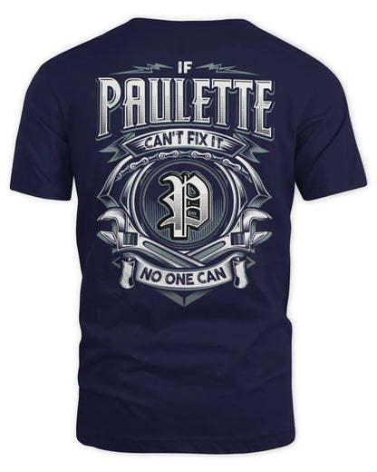 PAULETTE AP81-K4-626 - Personalized Ahmed Quote Apparel “If Ahmed Can't Fix It, No One Can” - Unisex Standard T-Shirt - Navy