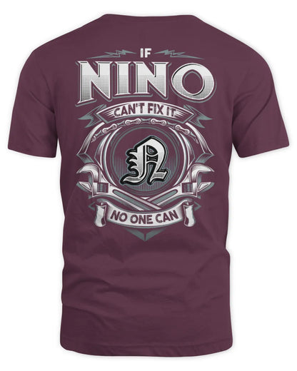 NINO AP81-K4-626 - Personalized Ahmed Quote Apparel “If Ahmed Can't Fix It, No One Can” - Unisex Standard T-Shirt - Maroon