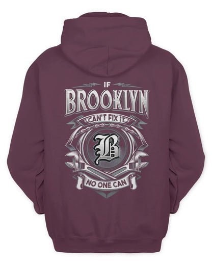 BROOKLYN AP81-K4-626 - Personalized Ahmed Quote Apparel “If Ahmed Can't Fix It, No One Can” - Unisex Hoodie - Maroon