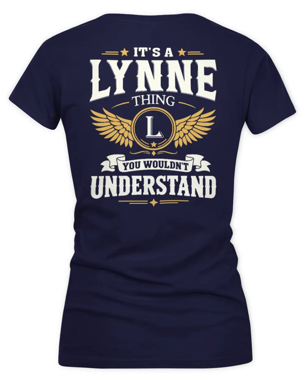 LYNNE KT06-M008 It’s a [NAME] Thing – You Wouldn’t Understand | Personalized Vintage T-Shirt - Women's V-Neck T-Shirt - Navy