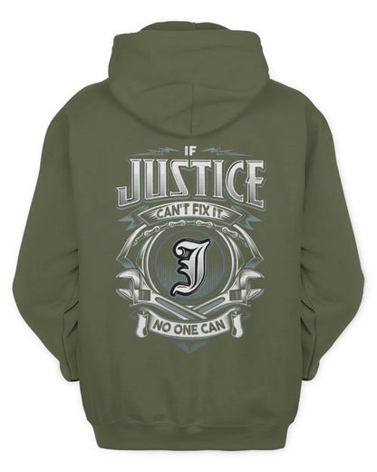 JUSTICE AP81-K4-626 - Personalized Ahmed Quote Apparel “If Ahmed Can't Fix It, No One Can” - Unisex Hoodie - Military Green