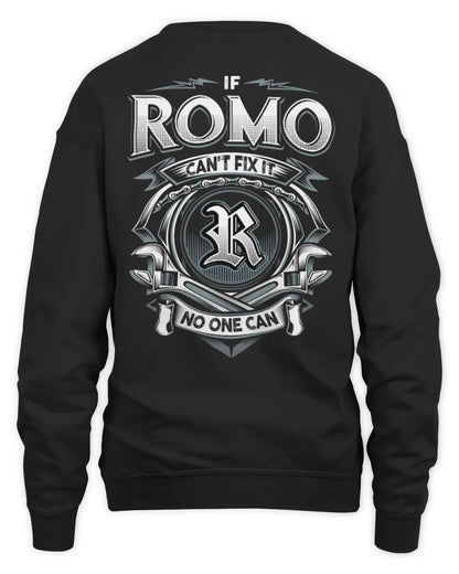 ROMO AP81-K4-626 - Personalized Ahmed Quote Apparel “If Ahmed Can't Fix It, No One Can” - Unisex Sweatshirt - Black