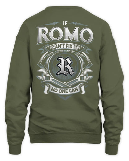 ROMO AP81-K4-626 - Personalized Ahmed Quote Apparel “If Ahmed Can't Fix It, No One Can” - Unisex Sweatshirt - Military Green