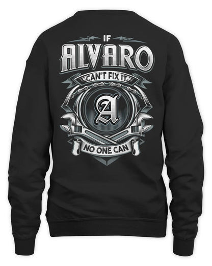 ALVARO AP81-K4-626 - Personalized Ahmed Quote Apparel “If Ahmed Can't Fix It, No One Can” - Unisex Sweatshirt - Black