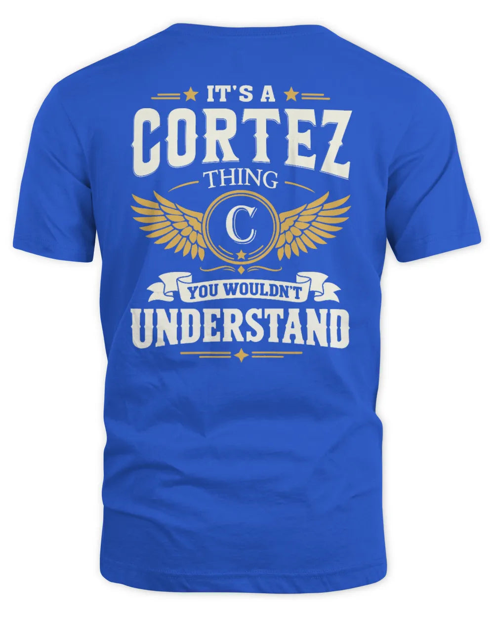 CORTEZ KT06-M008 It’s a [NAME] Thing – You Wouldn’t Understand | Personalized Vintage T-Shirt - Unisex Standard T-Shirt - Royal