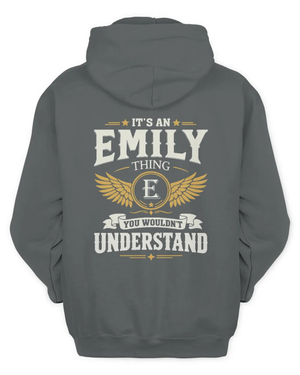 EMILY KT06-M008 It’s a [NAME] Thing – You Wouldn’t Understand | Personalized Vintage T-Shirt - Unisex Hoodie - Charcoal