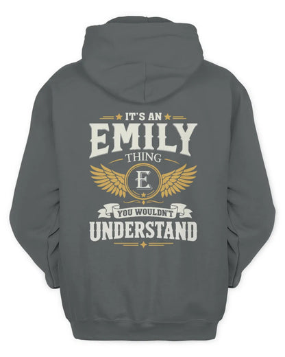 EMILY KT06-M008 It’s a [NAME] Thing – You Wouldn’t Understand | Personalized Vintage T-Shirt - Unisex Hoodie - Charcoal