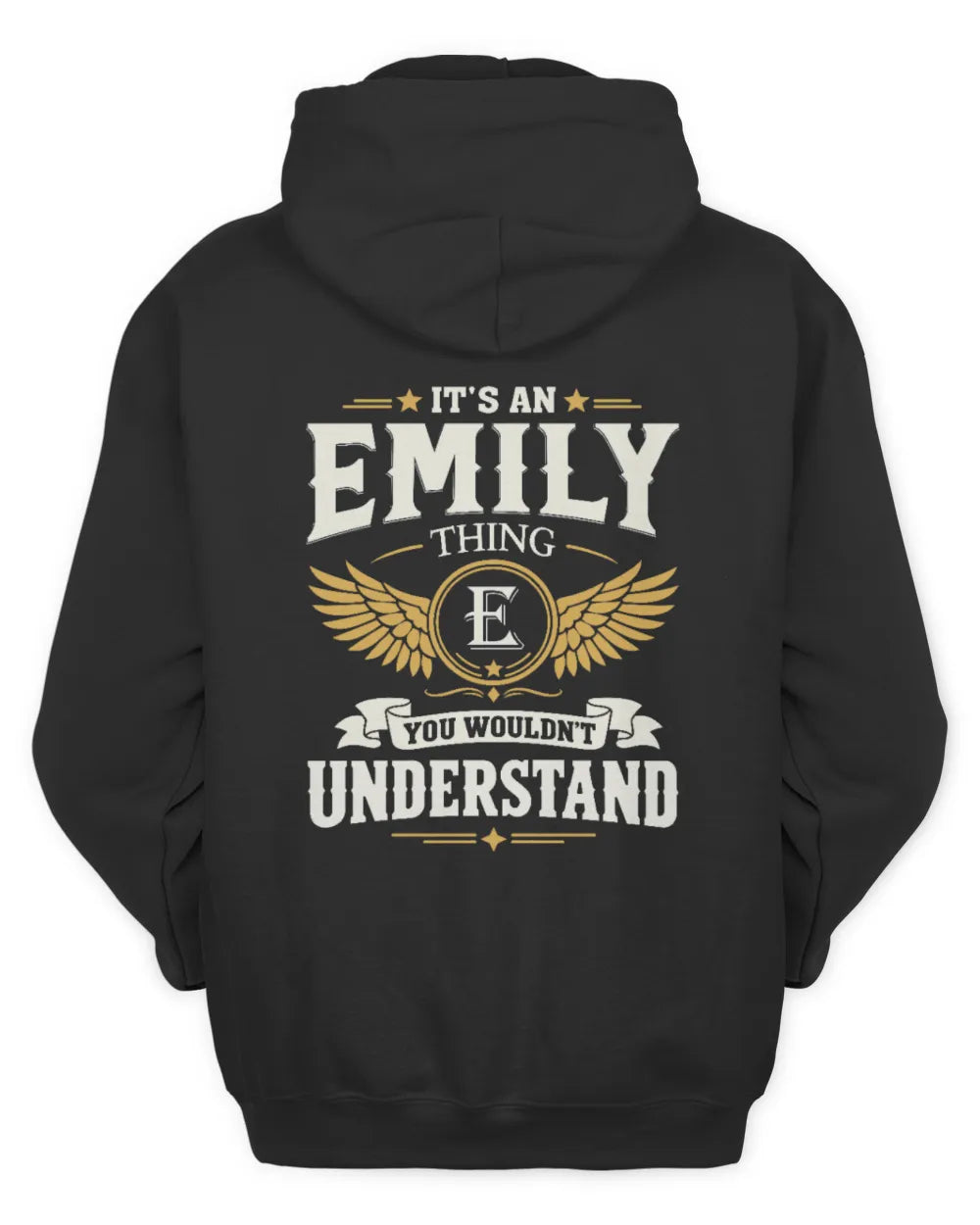 EMILY KT06-M008 It’s a [NAME] Thing – You Wouldn’t Understand | Personalized Vintage T-Shirt - Unisex Hoodie - Black