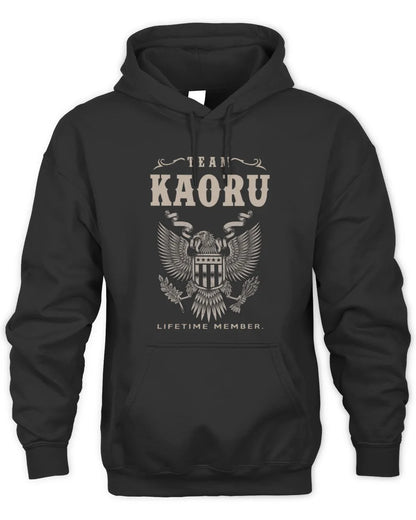 KAORU TP06-K82 – Personalized Classic Style Apparel “Team NAME Lifetime Member” - Unisex Hoodie - Black