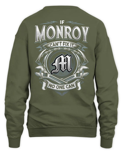 MONROY AP81-K4-626 - Personalized Ahmed Quote Apparel “If Ahmed Can't Fix It, No One Can” - Unisex Sweatshirt - Military Green