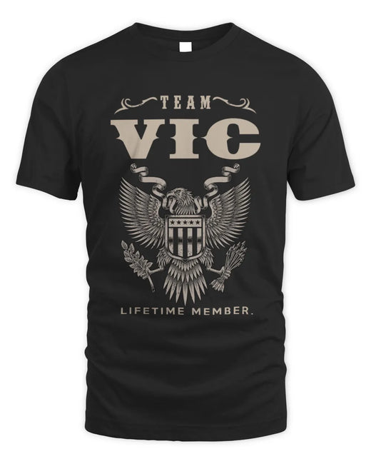 VIC TP06-K82 – Personalized Classic Style Apparel “Team NAME Lifetime Member”