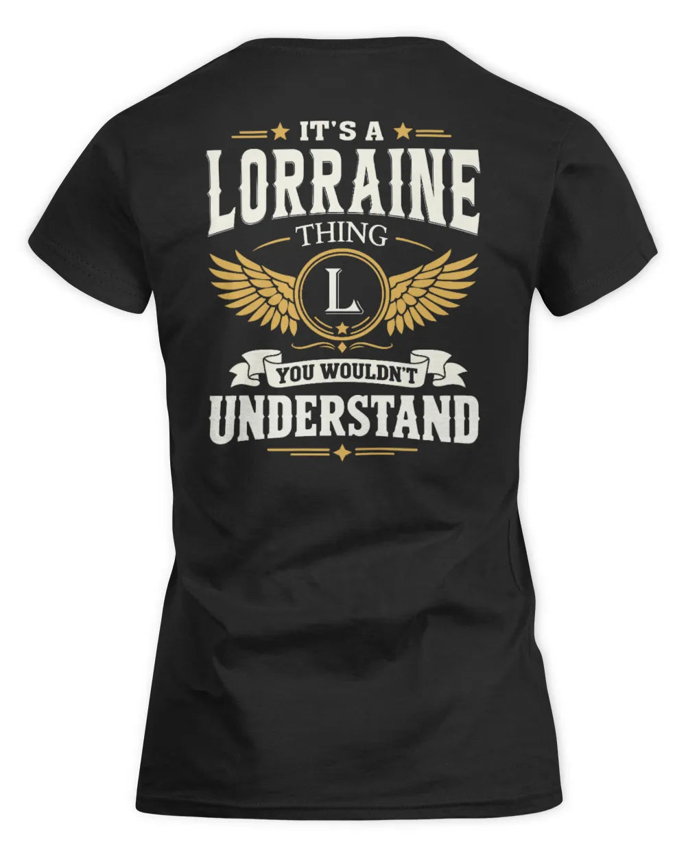 LORRAINE KT06-M008 It’s a [NAME] Thing – You Wouldn’t Understand | Personalized Vintage T-Shirt - Women's Standard T-Shirt - Black