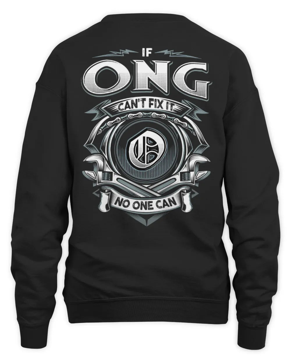ONG AP81-K4-626 - Personalized Ahmed Quote Apparel “If Ahmed Can't Fix It, No One Can” - Unisex Sweatshirt - Black